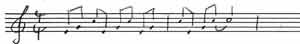 example of rhythm notation